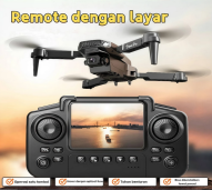 Smart Drone 4K HD Dual Camera with Screen Remote Control 
