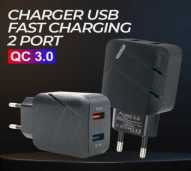 CARPRIE Charger USB Fast Charging QC 3.0 2 Port 3A - TE-820