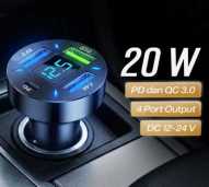 Iriisy Car Charger Mobil Fast Charging PD QC 3.0 USB Type C Port 54W - PD20W