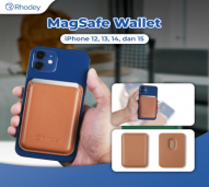 Rhodey Dompet Kartu Magnetic Card Holder MagSafe PU Leather for iPhone - WM-95