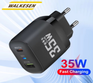 WALKESEN Kepala Charger USB Type C Multi Port Fast Charging PD GaN 35W - BK309